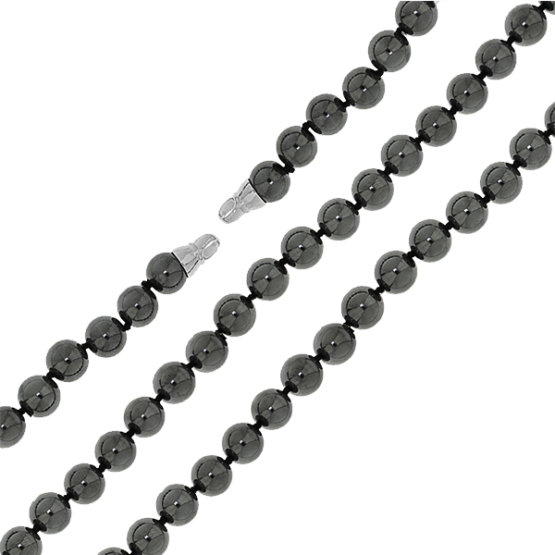 Haematite necklace, 50 cm