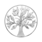 Tree of life with white zircon diamonds